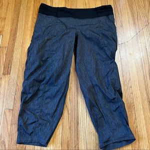 Lucy Capri Sz Large Activewear Get Going Pants Gray 503955